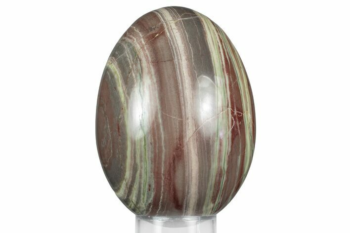 Colorful Polished Rojo Verde Marble Egg - Arizona #356477